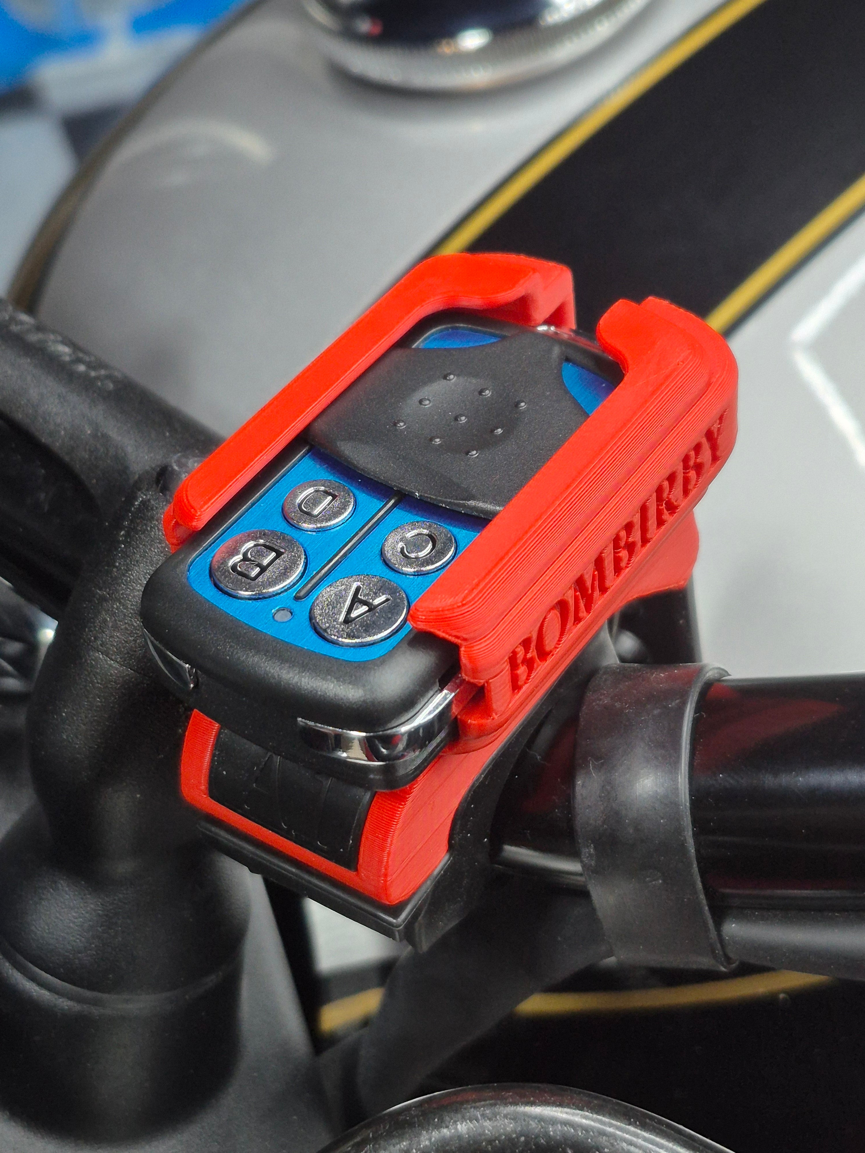 Alpha 1.3 Garage Remote Mount for Handlebar.