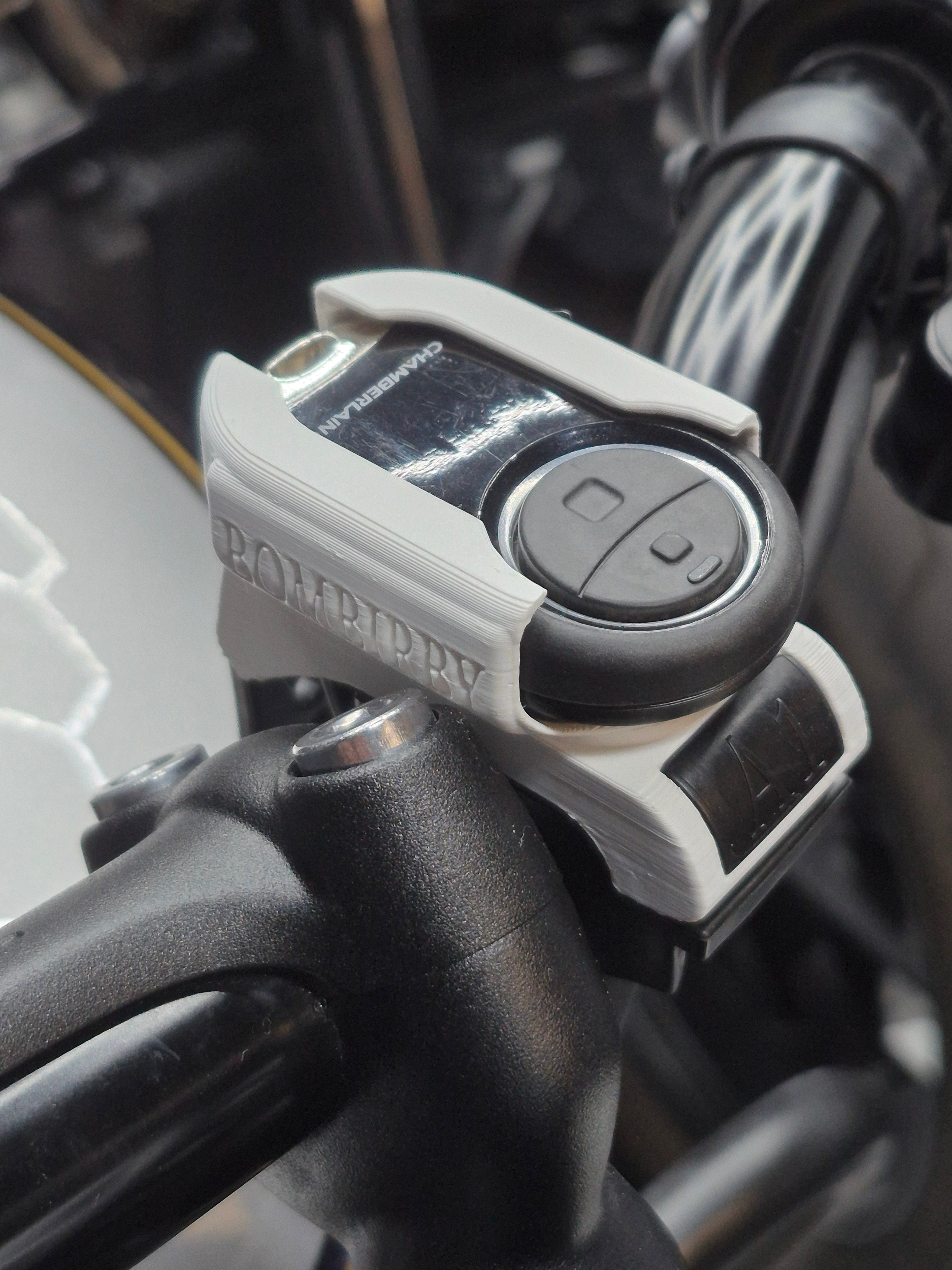 Alpha 1.1 Garage Remote Mount for Handlebar.