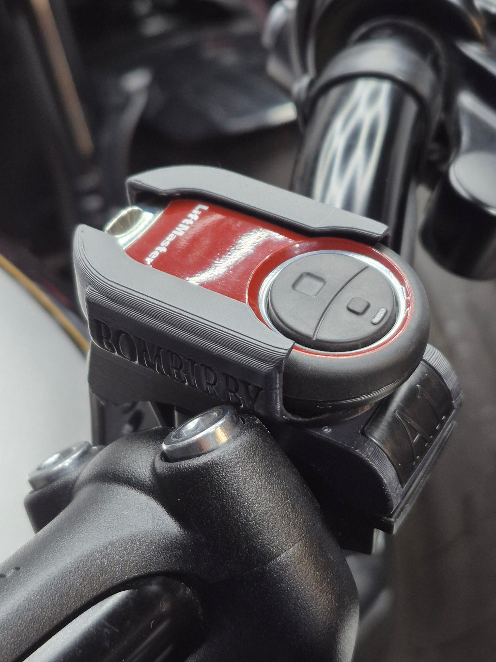 Alpha 1.1 Garage Remote Mount for Handlebar.