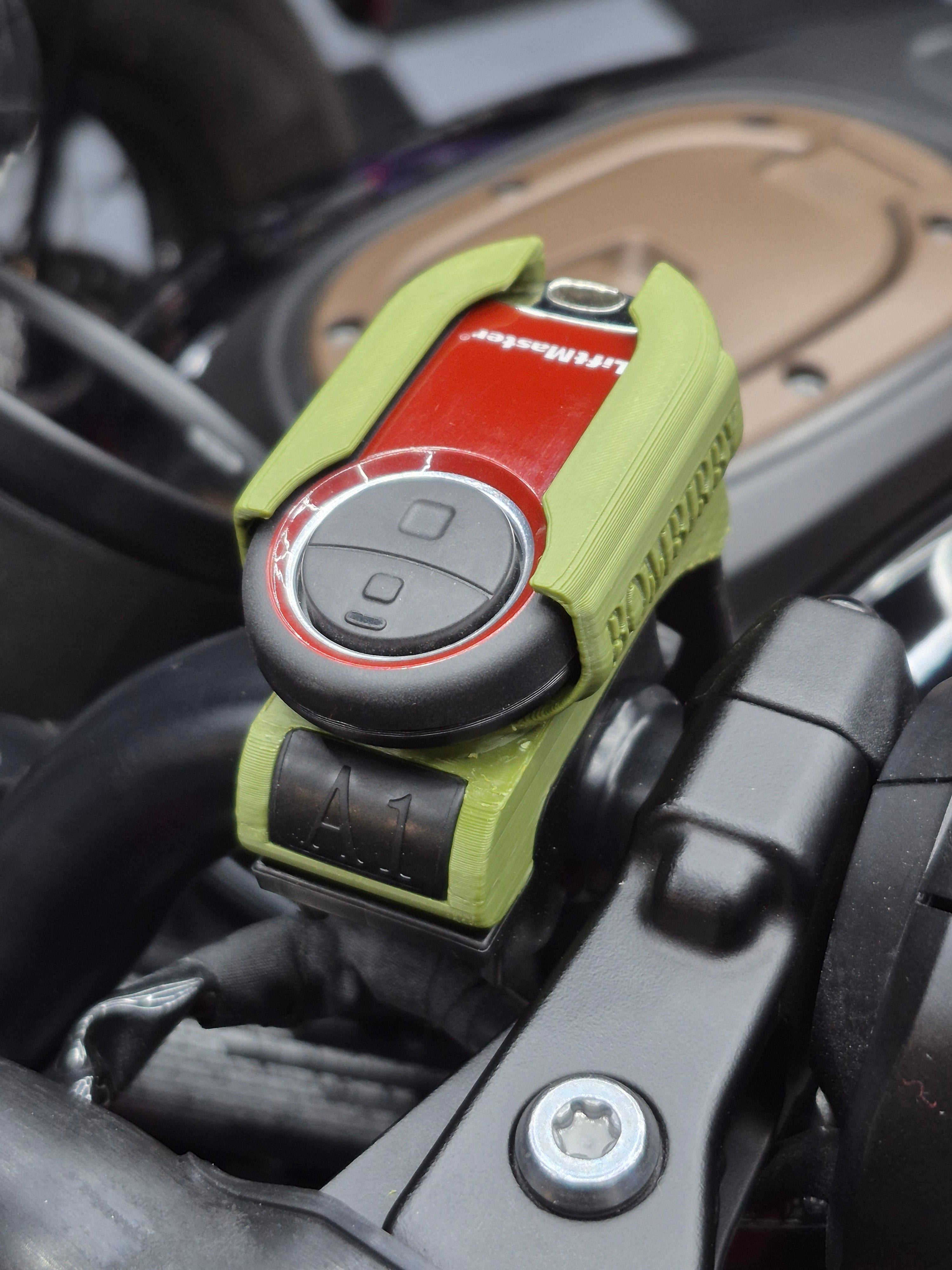 Alpha 1.1 Garage Remote Mount for Handlebar.
