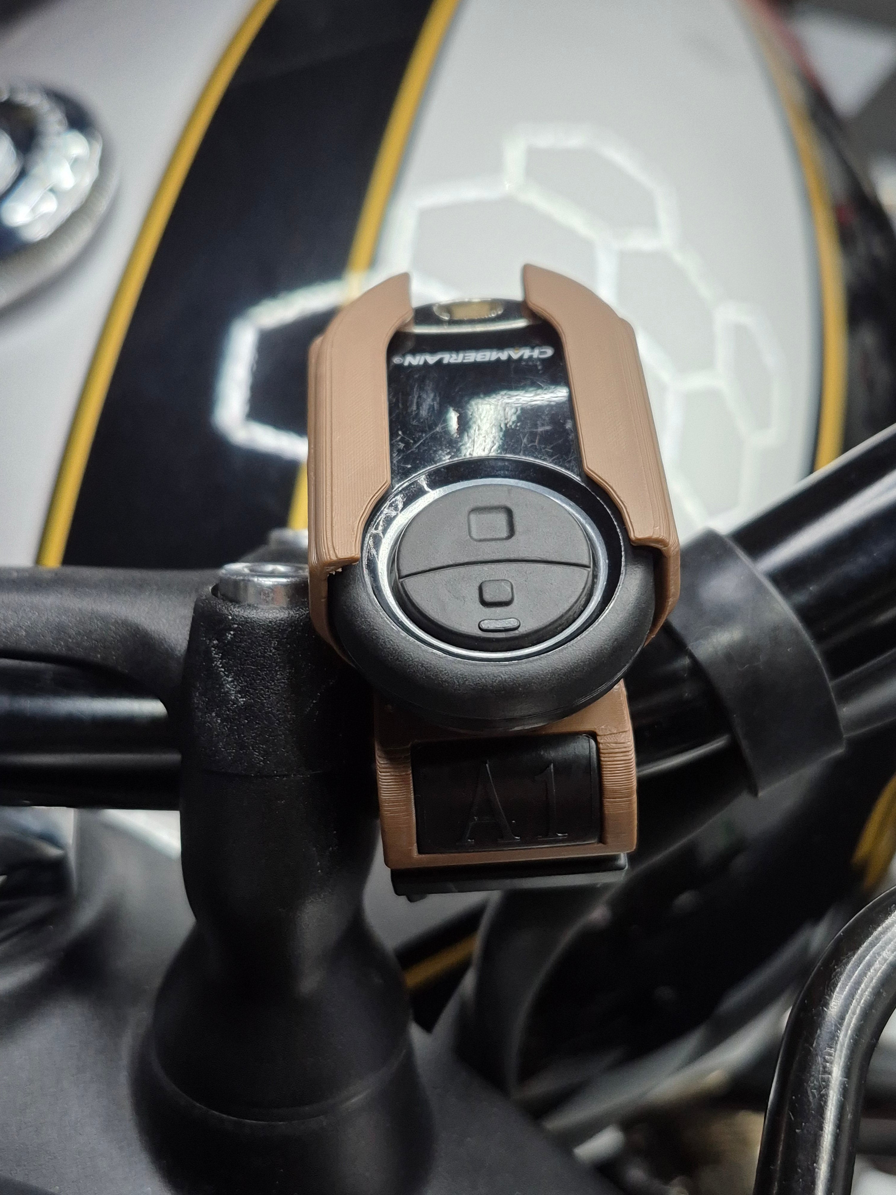 Alpha 1.1 Garage Remote Mount for Handlebar.