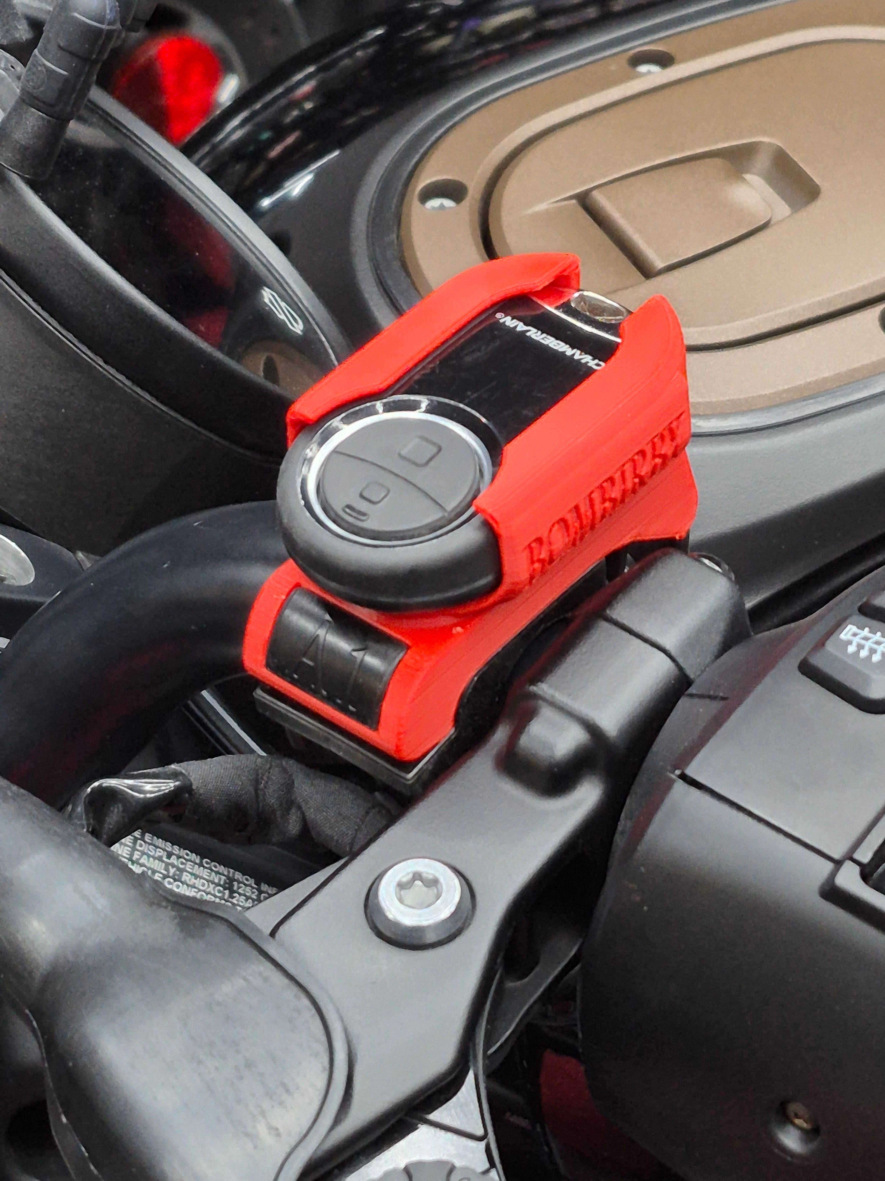 Alpha 1.1 Garage Remote Mount for Handlebar.