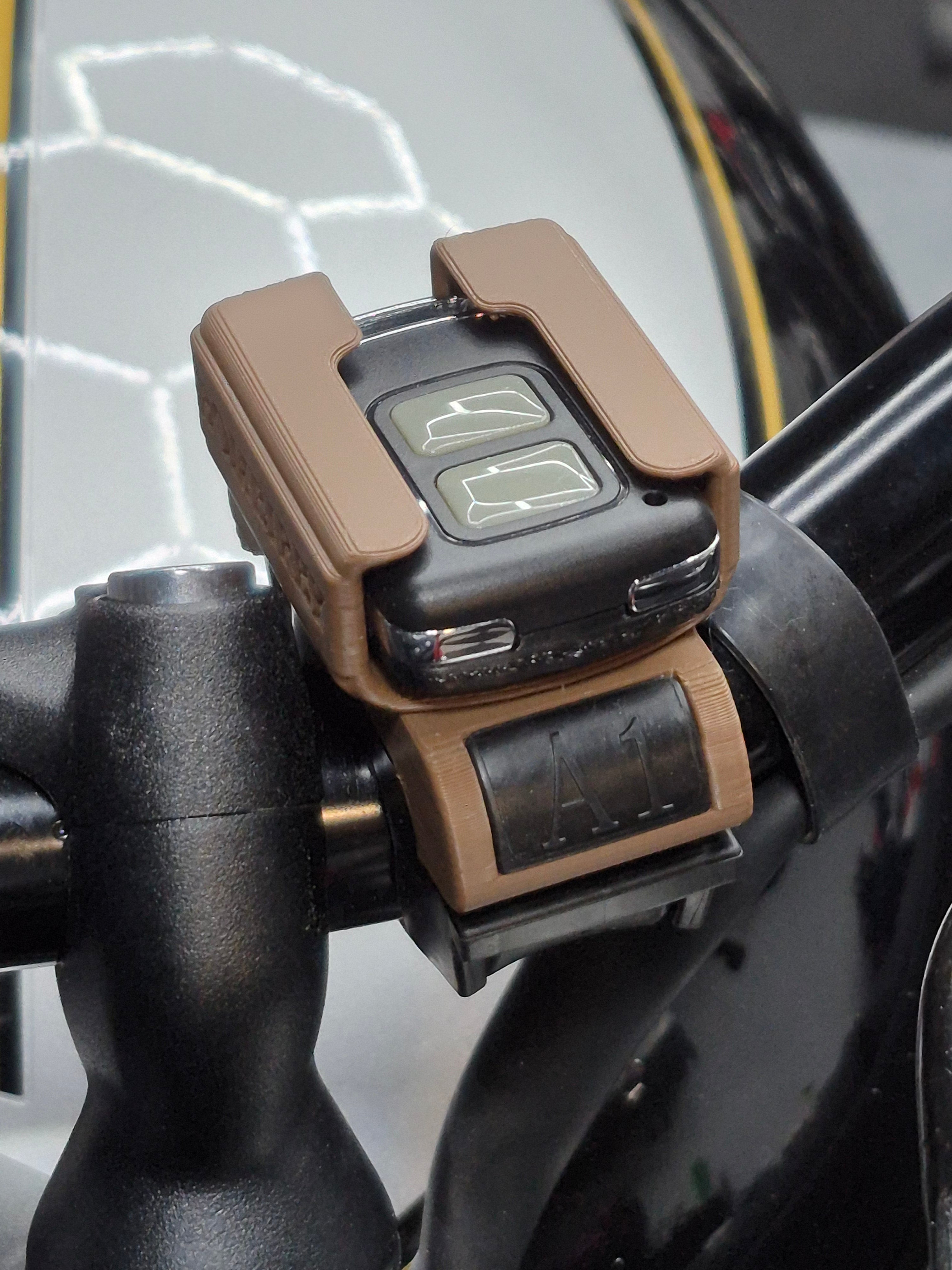 Alpha 1.2 Garage Remote mount for handlebar.